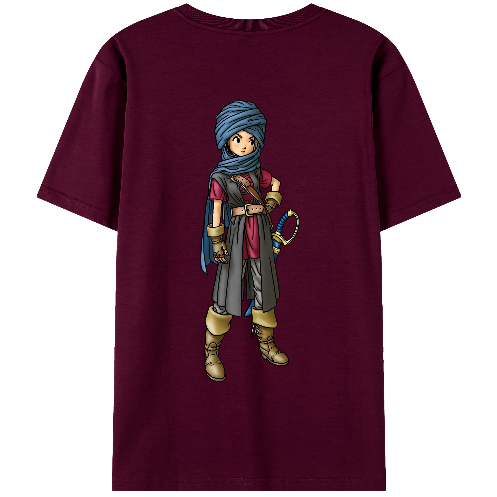（画像用） ドラゴンクエスト Doragon Kuesuto Dragon Quest レディース半袖Tシャツ(バックプリント)